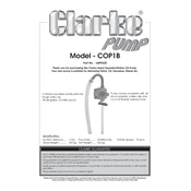 Clarke 6499600 COP1B Rotary Oil Pump manual cover