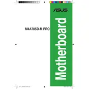 ASUS M4A785D-M PRO Motherboard manual cover