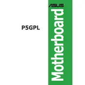 ASUS P5GPL Motherboard manual cover