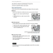 Acura RLX Sport Hybrid Audio Connections 2018 Sedan manual cover