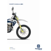 Husqvarna FE 501s 2021 Motorcycle manual cover