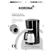 Korona 15010 Coffee Maker manual cover