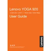 Lenovo IdeaPad Yoga 920-13IKB Glass Laptop manual cover