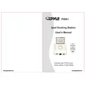 Pyle PIDK1 Dock manual cover