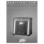 Peavey Audition 110 Speaker manual cover