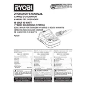 Ryobi P3100 Soldering Station manual cover