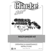 Clarke 3120193 CAT176 Multi-Sander Kit manual cover