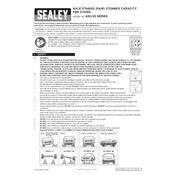 Sealey AS3 Axle Stand manual cover