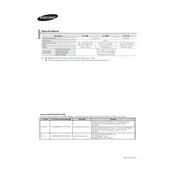 Samsung TX-T2085 TV manual cover
