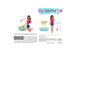 Barbie Mattel Splish Splash Pup DHB67 Toy manual cover