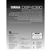 Yamaha DSP-E390 Amplifier manual cover