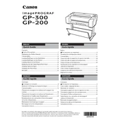 Canon imagePROGRAF GP-200 manual cover