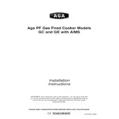 AGA GC PF Cooker manual cover