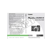 Canon PowerShot SX200 IS manual cover