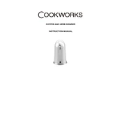 Cookworks 9098549 PCML-2012 Grinder manual cover