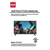 RCA RT3205 TV manual cover