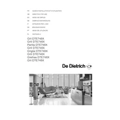 De Dietrich DTE748X Grill manual cover