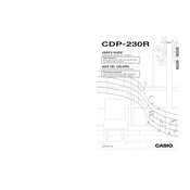 Casio CDP230R Keyboard manual cover