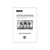 RCA RLDED5098-UHD TV manual cover