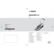 Bosch UniversalRotak 650 Lawnmower manual cover