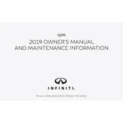 Infiniti Q50 2019 Sedan manual cover