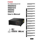 Canon 4K601STZ manual cover