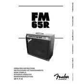 Fender FM 65R 2316000000 120V 60Hz US Amplifier manual cover