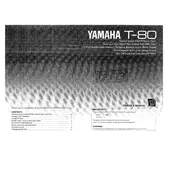 Yamaha T-80 Tuner manual cover