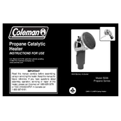 Coleman Golf Cart Catalytic Heater 5036 Series manual cover