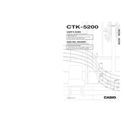 Casio CTK5200 Keyboard manual cover