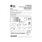 LG 55VH7B 55VH7B-B.AUS Signage manual cover