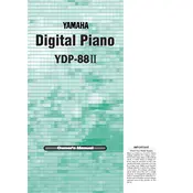 Yamaha YDP-88II Piano manual cover