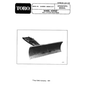 Toro Wheel Horse 06-48BS01 Snow Blade manual cover