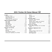 Pontiac G5 2010 manual cover