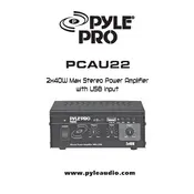 Pyle PCAU22 Amplifier manual cover