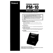 Roland PM-10 manual cover