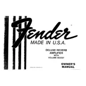 Fender Deluxe Reverb 1978 Amplifier manual cover