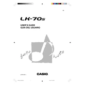 Casio LK70S Keyboard manual cover