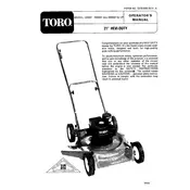 Toro 21-inch 23307 Mower manual cover