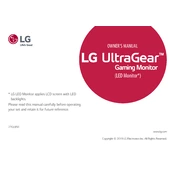 LG 27GL850 27GL850-B.AUS Monitor manual cover