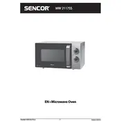 Sencor MW 2117SS Oven manual cover