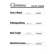 Yamaha Clavinova CLP-122S Piano manual cover