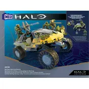 Mega Construx Mattel Halo Red Team Warthog Rescue HHC38 Construction Set manual cover