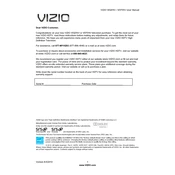 Vizio M320NV TV manual cover