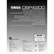 Yamaha DSP-E200 Amplifier manual cover