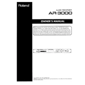 Roland AR-3000 manual cover