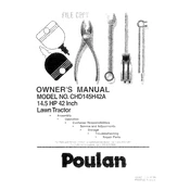 Poulan Pro CHD145H42A Tractor manual cover