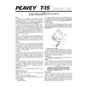 Peavey T-15 Guitar manual cover