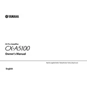 Yamaha CX-A5100 Amplifier