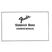 Fender Sidekick Bass Amplifier manual cover